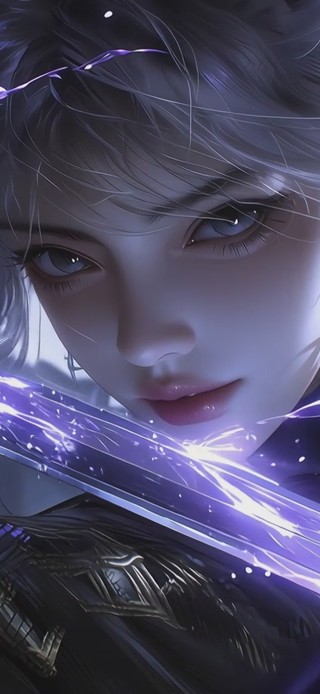 古风白发少女