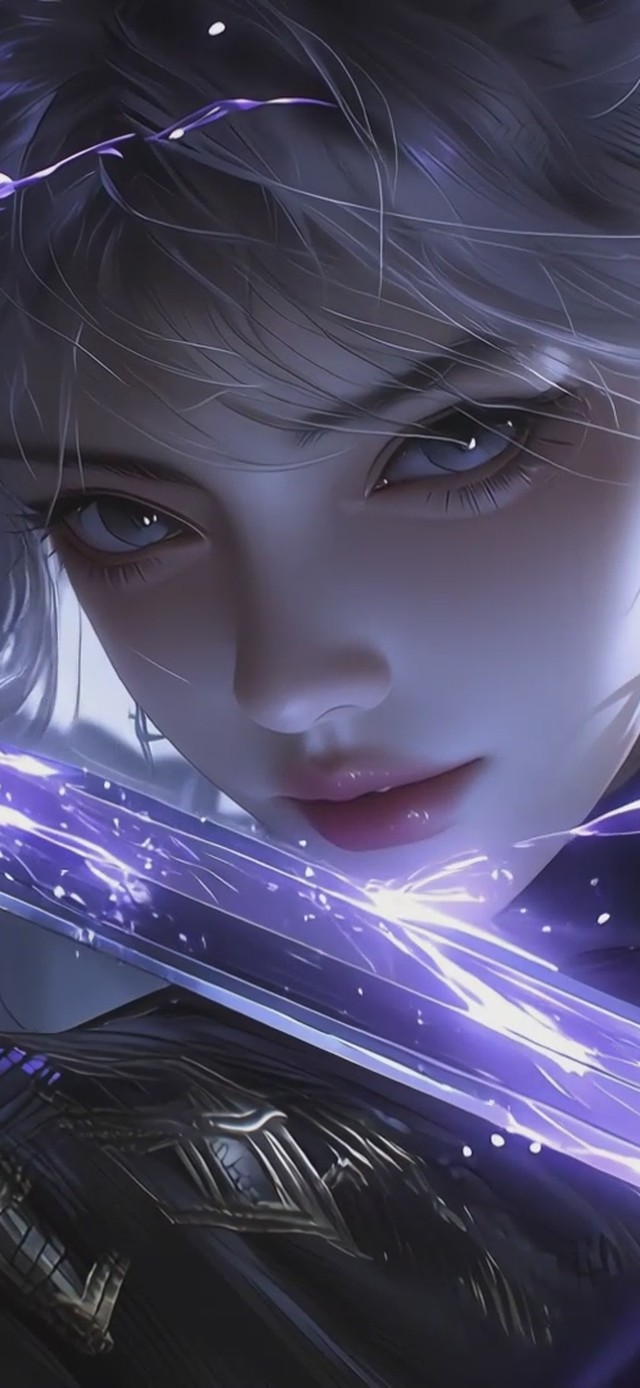 古风白发少女