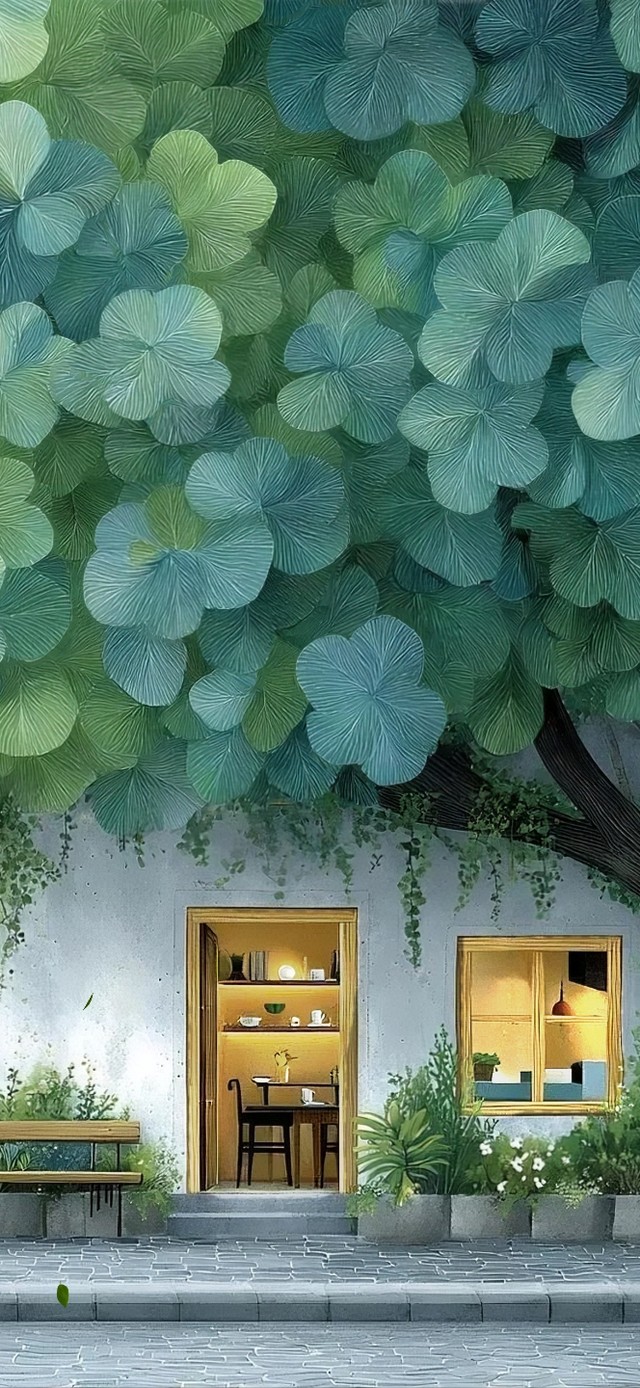 四叶树下的咖啡馆