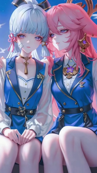 动漫双子少女CP