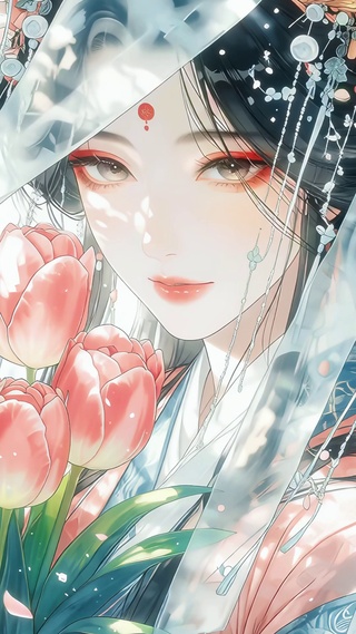 美丽古风新娘高清4k