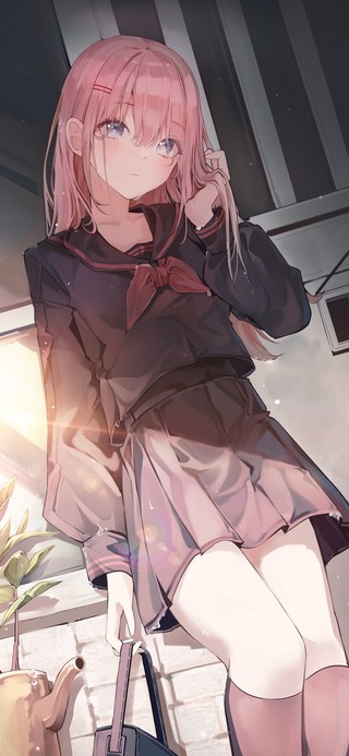 4K清纯黑丝JK制服学妹少女