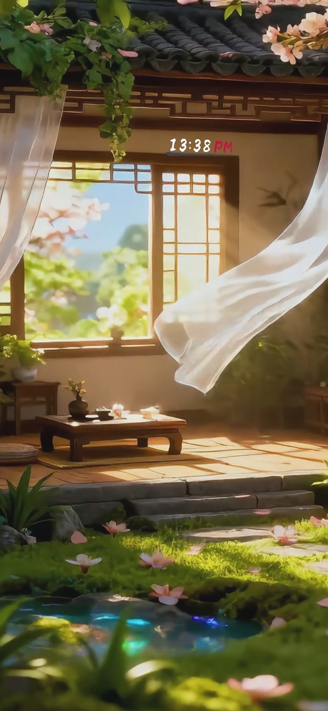 江南樱花庭院4K