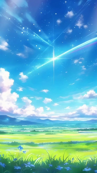 流星下的绿野