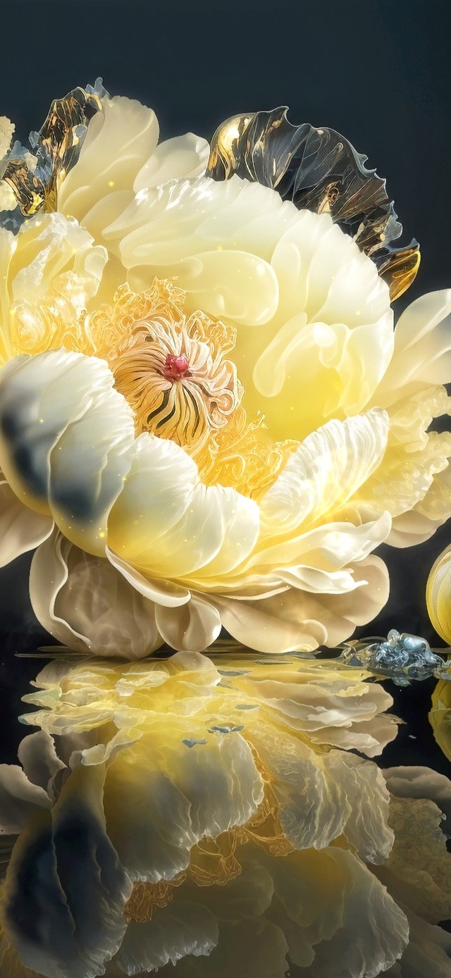 水晶牡丹 花开富贵