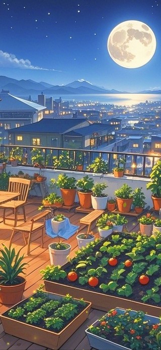 自家屋顶小院