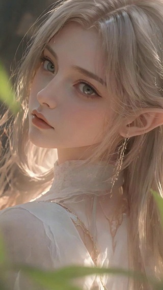 林间仙气精灵美少女