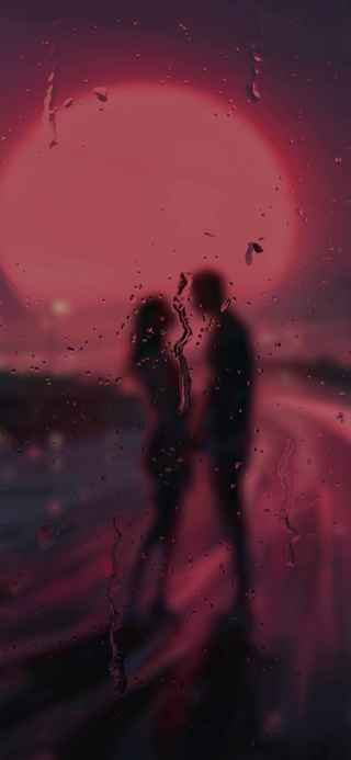 雨中情侣
