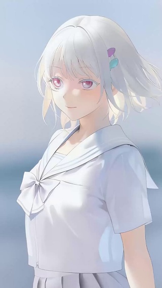 她的笑容