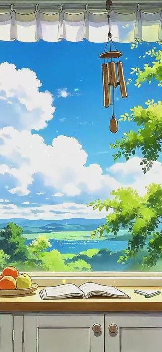 清新窗台风景