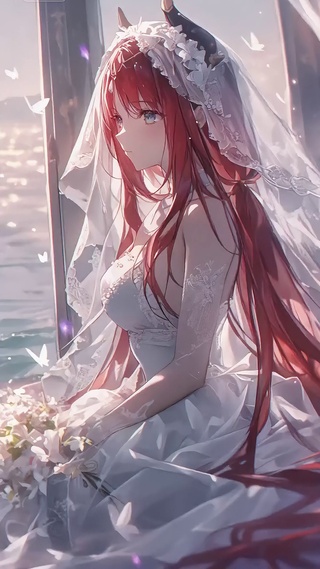 妮露丨纯白婚纱丨