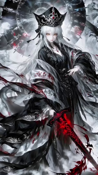 水墨少女
