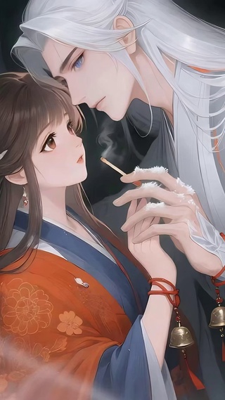古风动漫-同心绳情侣