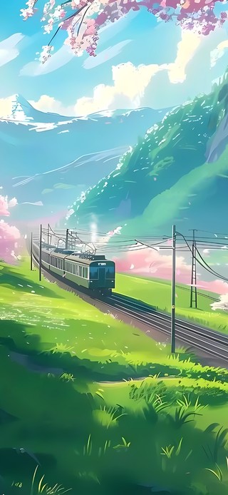 樱花火车
