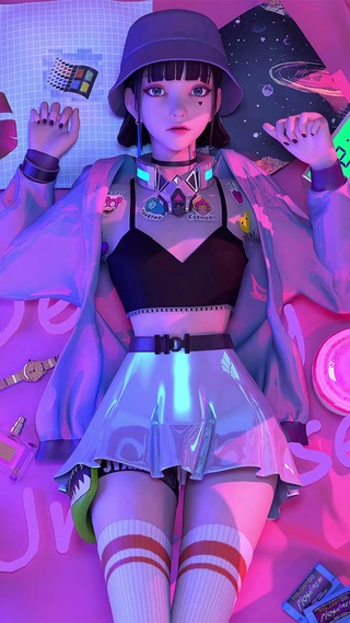 超清4K少女壁纸自由区域划分