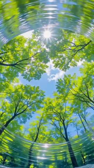 水镜里的夏日森林
