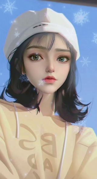 大眼萌妹