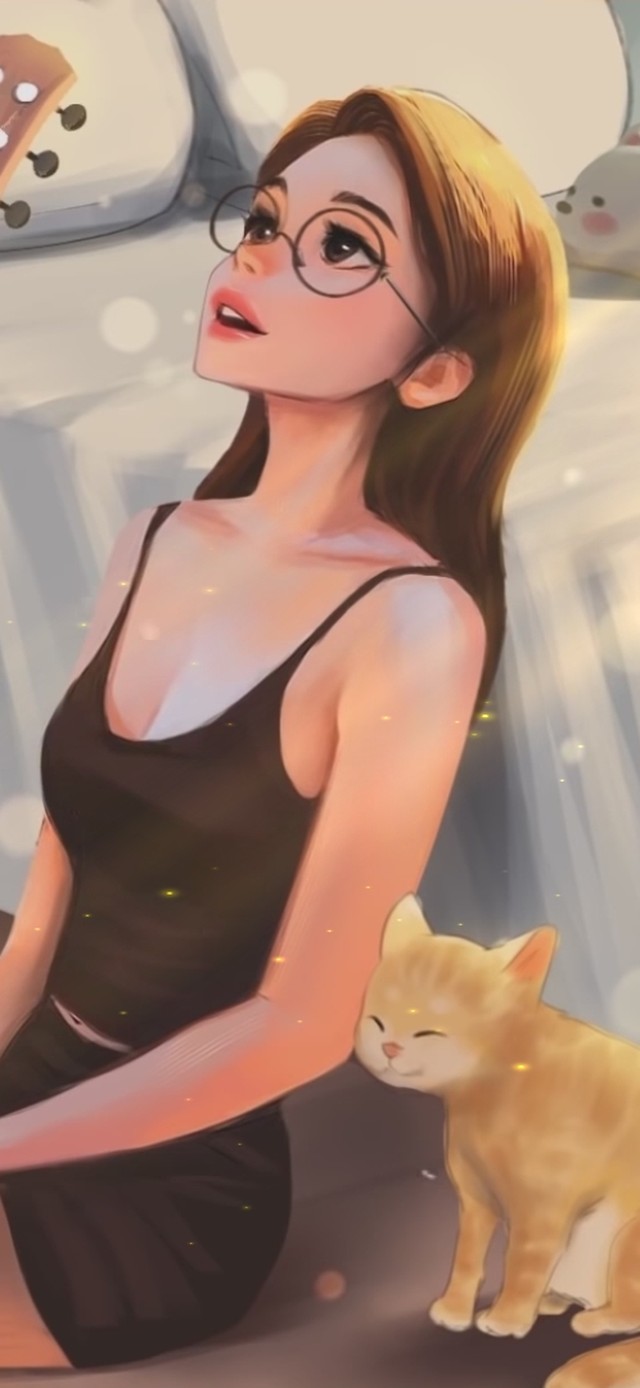 夏日房间吉他少女