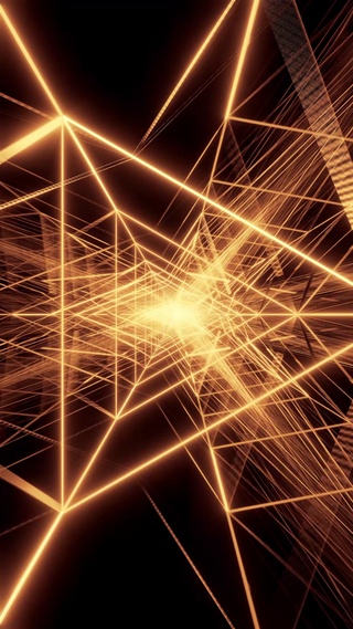 无限隧道系列-金色三角体