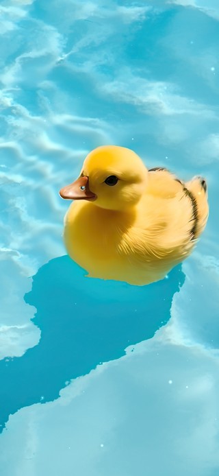 泳池小黄鸭