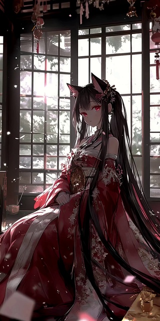 红裙花火