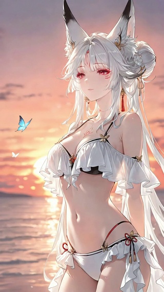 心月狐丨轻悠海滩丨