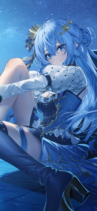 夜晚月光女孩