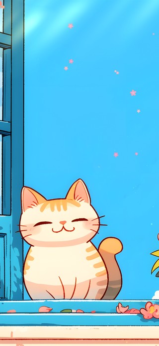 盛夏阳光猫咪