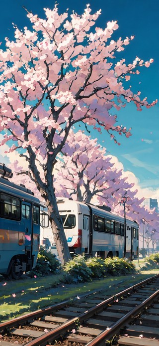 4K唯美治愈日系樱花街道