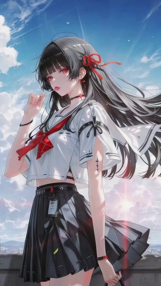 晴空下的JK美少女千咲
