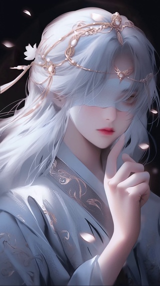蒙眼女孩
