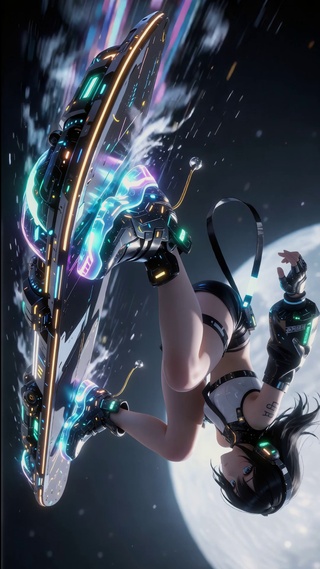 月下赛博女孩