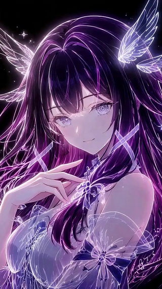 霓虹紫发美少女哥伦比娅
