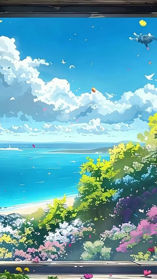 海景花草树木