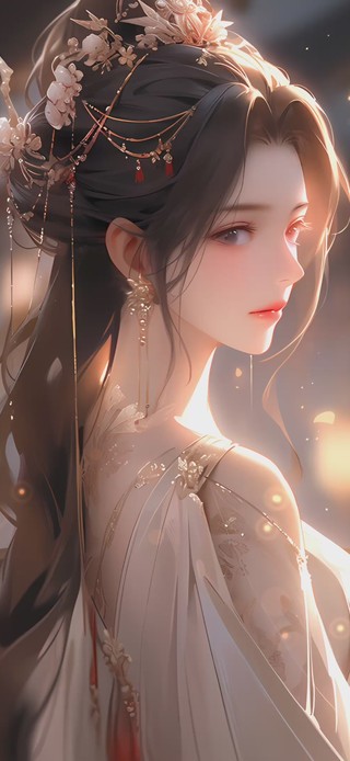 唯美可爱国风美女