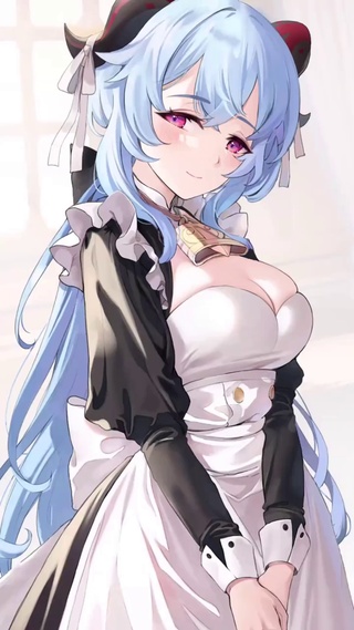 原神甘雨可爱清纯女仆