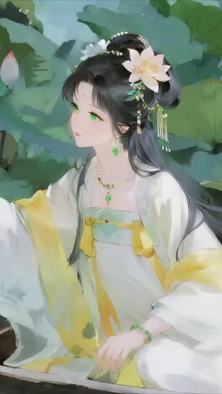 采莲蓬的少女