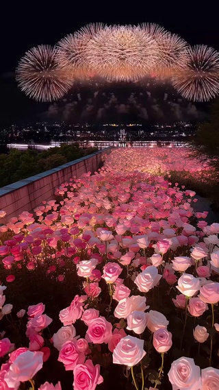阳台烟花