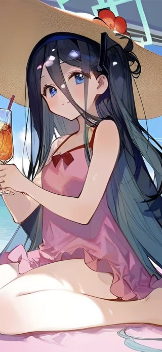 海边沙滩泳装少女-天童爱丽丝