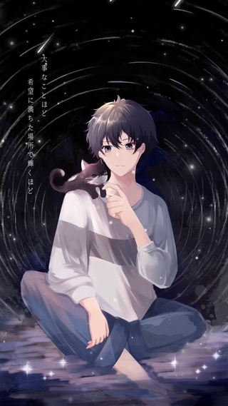 男孩与猫