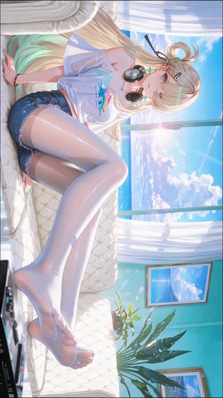 白丝长腿美少女琳奈