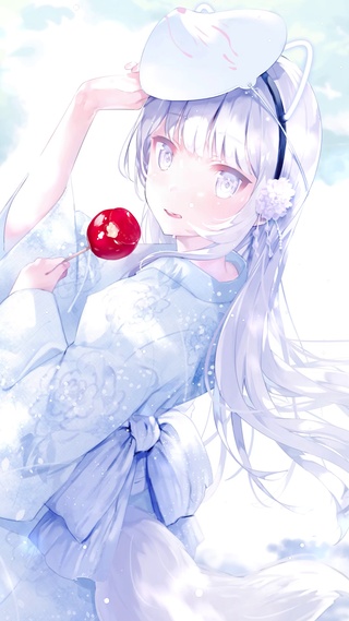 唯美纯白狐少女