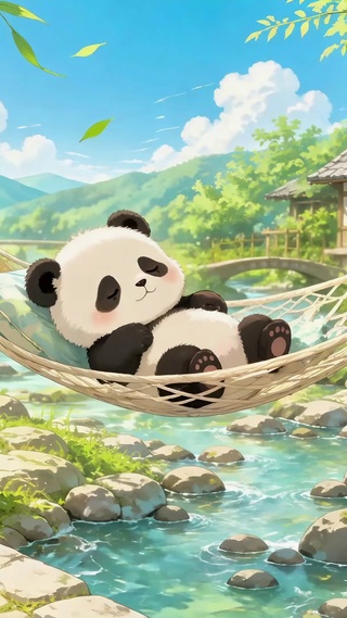 悠闲熊猫的治愈假日