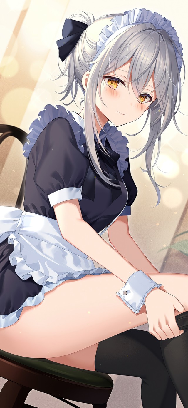 4K清纯可爱黑丝女仆