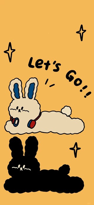 可爱小兔～let's go_