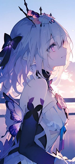 遐蝶-夕阳下的少女