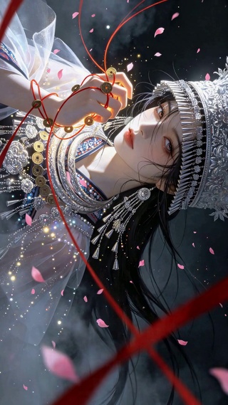 苗族银饰古风女神