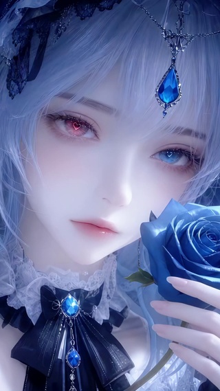 暗夜蓝玫美少女