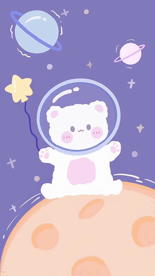 可爱小熊摘星星