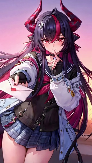 夕阳真红